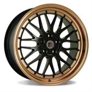 GLOSS BLACK / POLISHED ROSE GOLD LIP / BLACK RIVETS