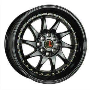GLOSS BLACK / GOLD RIVETS