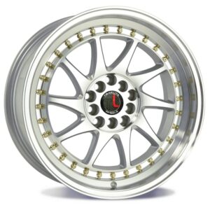 MACHINED FACE / SILVER / GOLD RIVETS