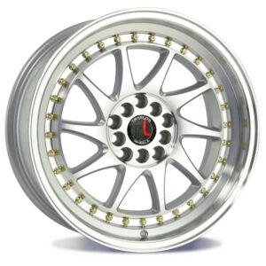 MACHINED FACE / SILVER / GOLD RIVETS