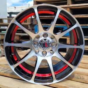 MACHINED FACE / GLOSS BLACK / RED UNDERCUT